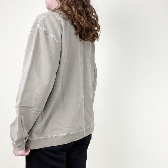 Vintage Faded Logo Sweatshirt Oversized Slouchy Athletic Streetwear Athleisure - Picture 3 of 6